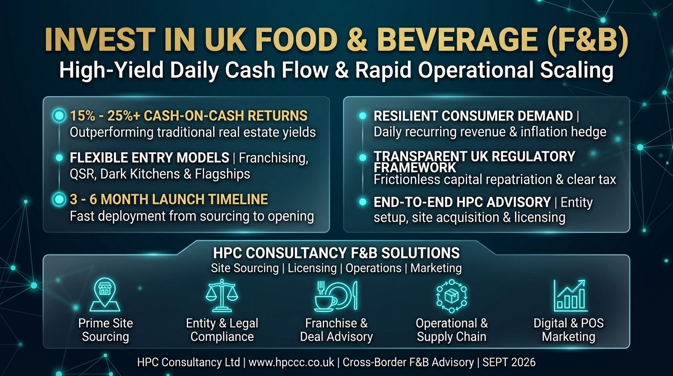 Why Brazil Investors Must Consider the UK Food and Beverage Sector as Their Primary Entry Point